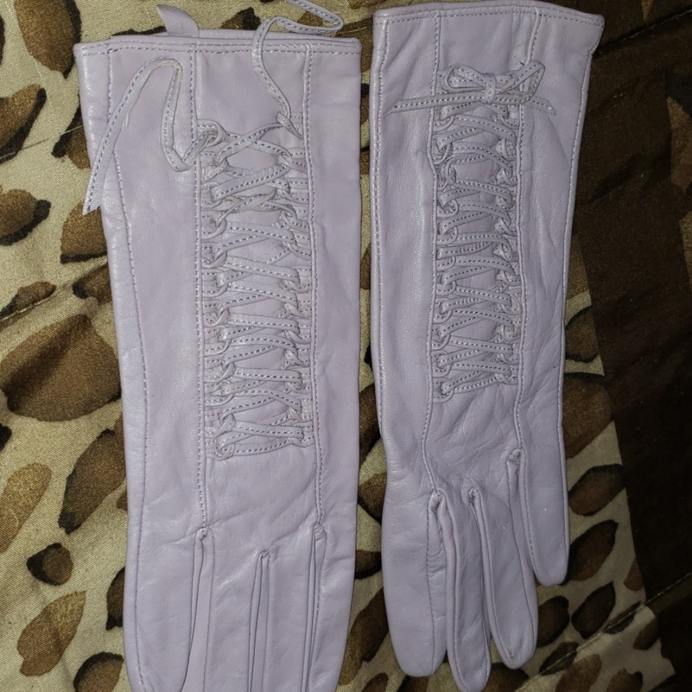 Leather gloves size S